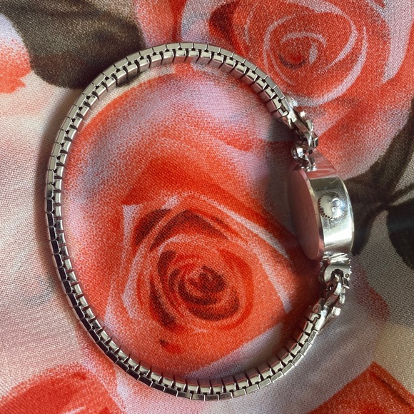 Rare Omega 483 Solid 14k White Gold Diamond Case 17J Manualwind Cocktail Watch. - Picture 12 of 17